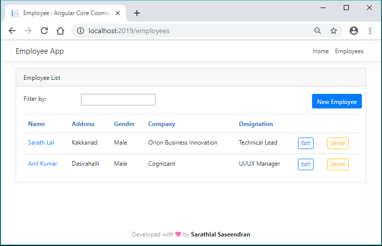 Angular App With ASP.NET Core And Cosmos DB